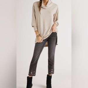 Women's Anthropologie Maeve Cowlneck Tunic Top Size XS